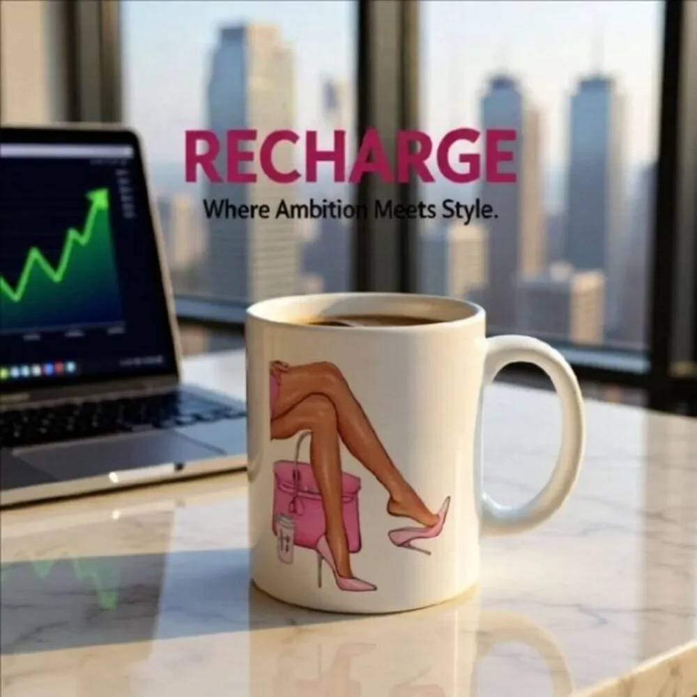2Sided Boss Lady Mug! Closing Deals in High Heels! Boss Babe - Working Girl Vibe